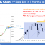 The monthly sp500 emini has a sell climax and there will be an october correction