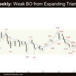 Crude Oil Weekly: Weak BO from Expanding Triangle, Weak Crude Oil Breakout