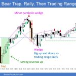 SP500 Emini 5-Minute Chart Bear Trap Rally Then Trading Range