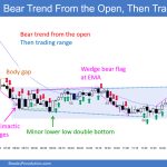 SP500 Emini 5-Min Chart Bear Trend From Open and Then Trading Range