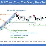 SP500 Emini 5-Min Chart Bull Trend From Open and Then Trading Range