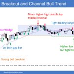 SP500 Emini 5-Min Chart Breakout and Channel Bull Trend